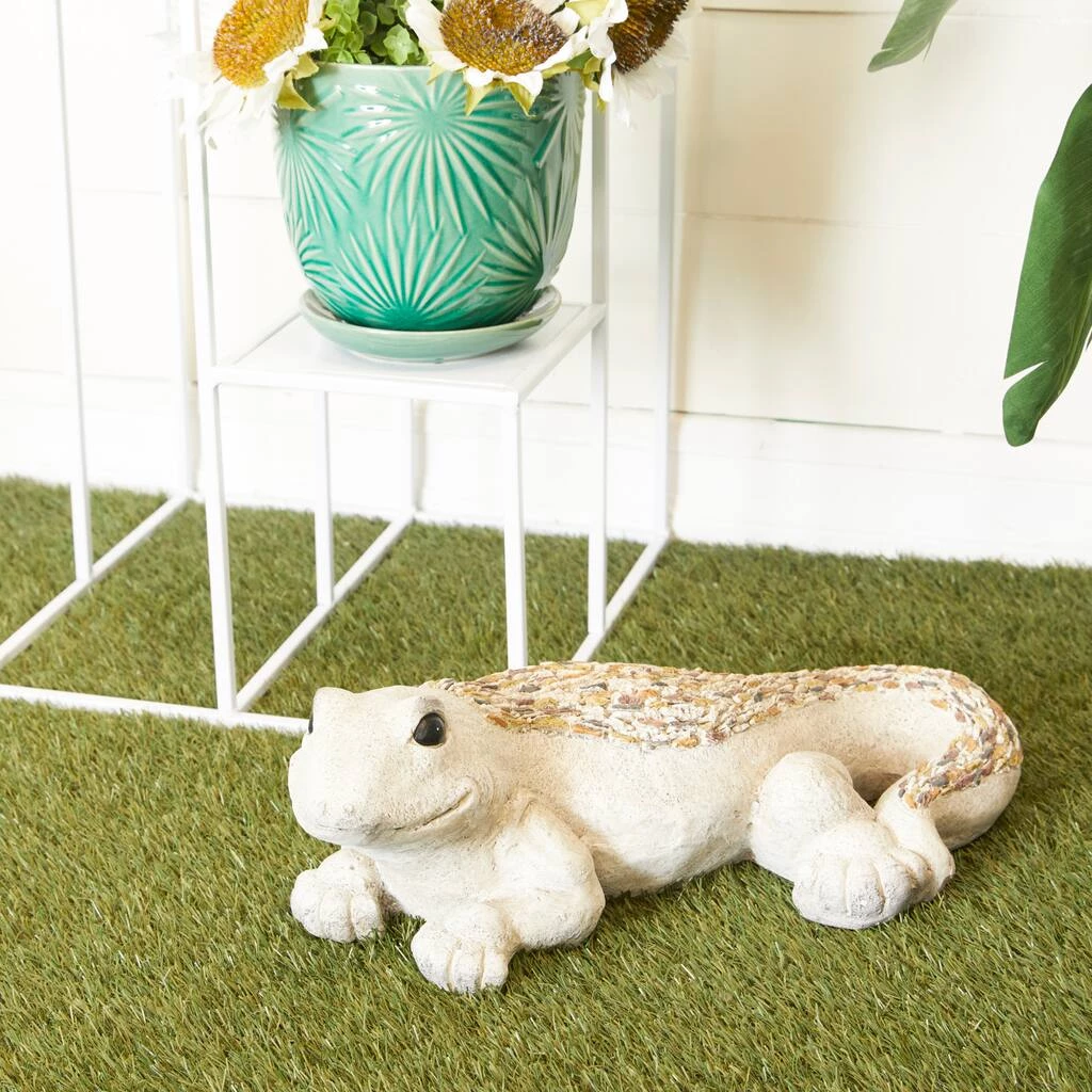 Hot Sale π₯° 19" White Stone Farmhouse Lizard Garden Sculpture by Ivory and Iris π 7 Hot Sale π₯° 19" White Stone Farmhouse Lizard Garden Sculpture by Ivory and Iris π - Image 7