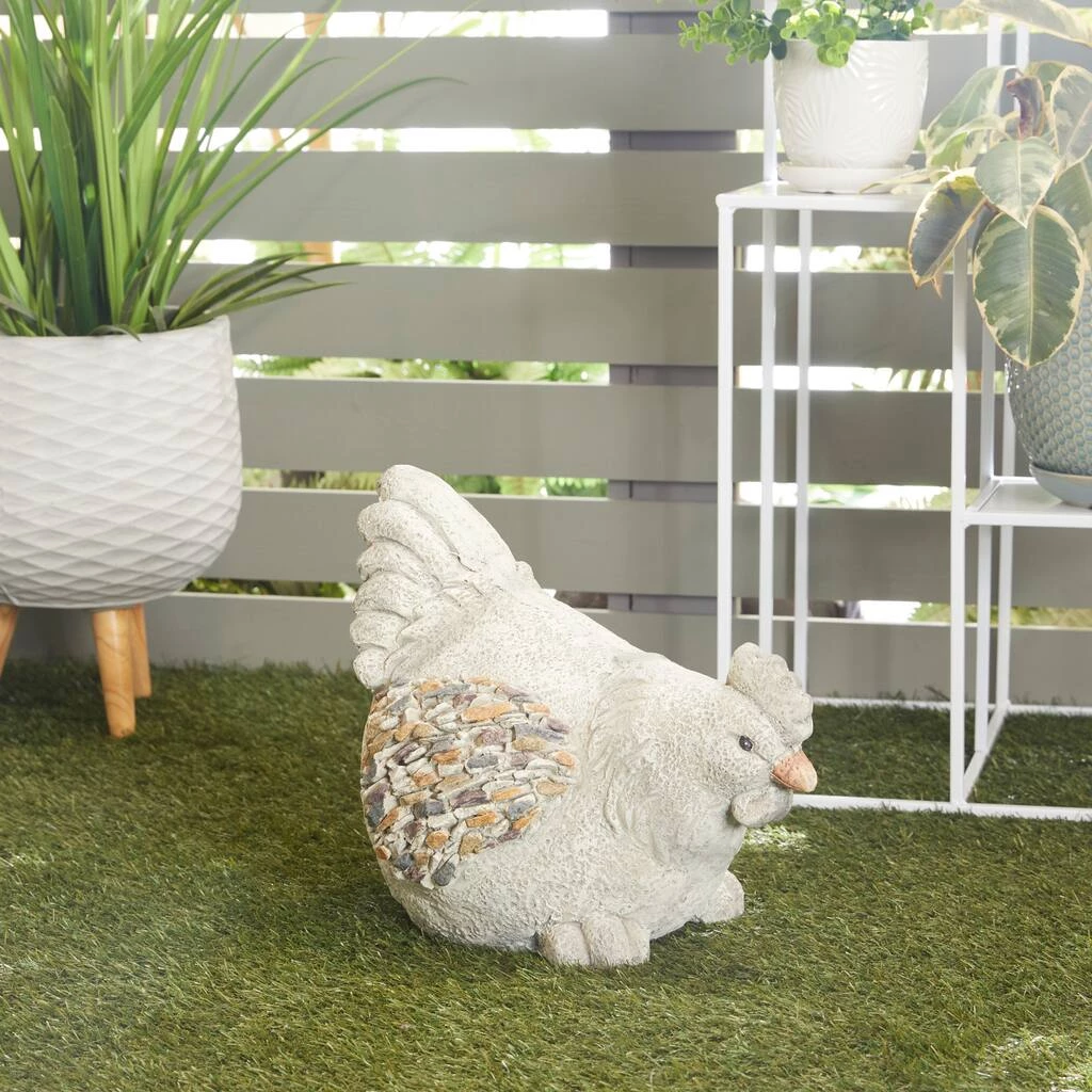 Hot Sale ❤️ 15" Gray Chicken Polystone Farmhouse Garden Sculpture by Ivory and Iris ✨ 7 Hot Sale ❤️ 15" Gray Chicken Polystone Farmhouse Garden Sculpture by Ivory and Iris ✨ - Image 7