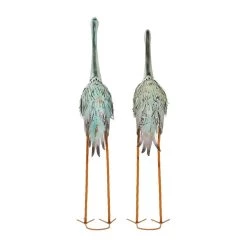 Deals 😉 White Birds Metal Coastal Garden Sculpture Set by Ivory and Iris 👏 -Cheap Ivory and Iris Store D492850S 7