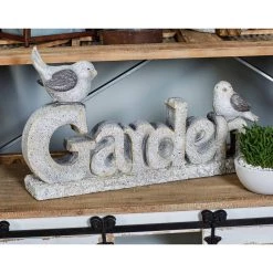 Top 10 😍 26" White Polystone Country Garden Sculpture by Ivory and Iris 😉 -Cheap Ivory and Iris Store D492853S 10