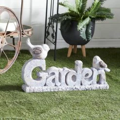 Top 10 😍 26" White Polystone Country Garden Sculpture by Ivory and Iris 😉 -Cheap Ivory and Iris Store D492853S 11