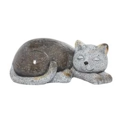 Wholesale 😍 15" Gray Polystone Country Cat Garden Sculpture by Ivory and Iris 🔔
