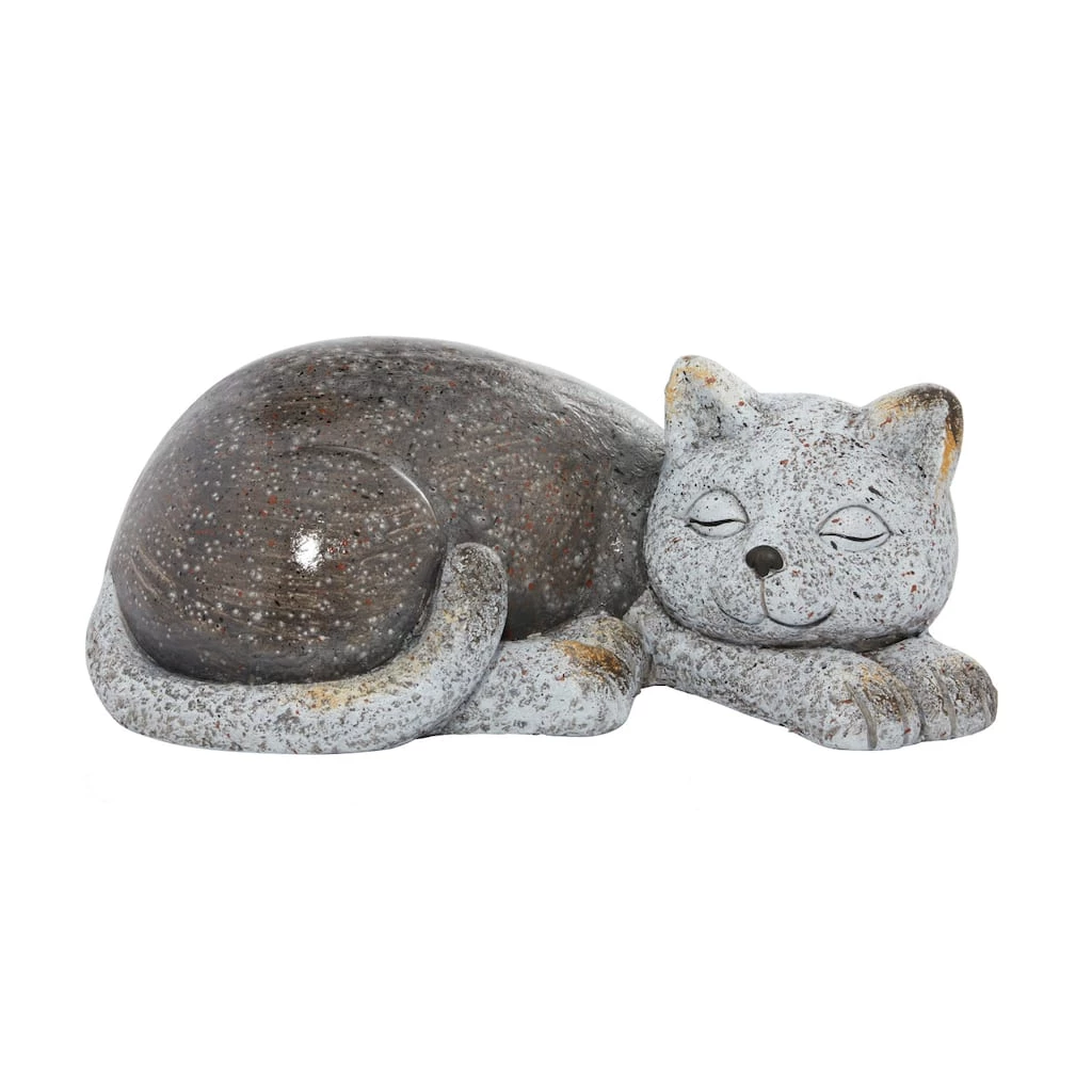 Wholesale π 15" Gray Polystone Country Cat Garden Sculpture by Ivory and Iris π 1 Wholesale π 15" Gray Polystone Country Cat Garden Sculpture by Ivory and Iris π