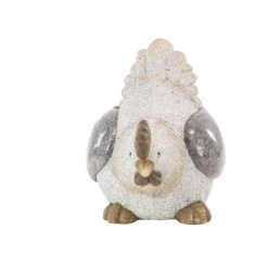 Coupon ⭐ 16" White Polystone Country Hen Garden Sculpture by Ivory and Iris 🔥 -Cheap Ivory and Iris Store D492863S 4