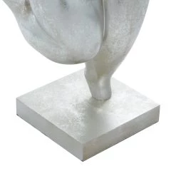 New 🥰 Silver Polystone Modern Sculpture, Dancer 20" x 12" x 7" by Ivory and Iris 🥰 -Cheap Ivory and Iris Store D492902S 6