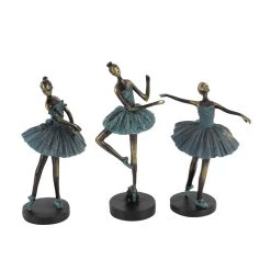 Brand new 𧨠Set of 3 Teal Polystone Traditional Dancer Sculpture, 13" 12" 11" by Ivory and Iris β 17 Brand new 𧨠Set of 3 Teal Polystone Traditional Dancer Sculpture, 13" 12" 11" by Ivory and Iris β -Cheap Ivory and Iris Store D492917S 6