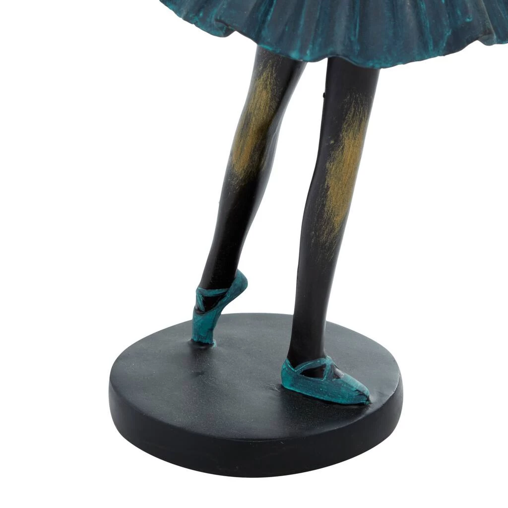 Brand new 𧨠Set of 3 Teal Polystone Traditional Dancer Sculpture, 13" 12" 11" by Ivory and Iris β 9 Brand new 𧨠Set of 3 Teal Polystone Traditional Dancer Sculpture, 13" 12" 11" by Ivory and Iris β - Image 9