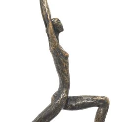 Best deal 🥰 Set of 2 Brass Polystone Modern Yoga Sculpture, 11", 15" by Ivory and Iris 😍 -Cheap Ivory and Iris Store D492918S 6