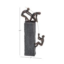 Best Sale β Grey Polystone Sculpture, Rock Climber 17" x 7" x 3" by Ivory and Iris π 12 Best Sale β Grey Polystone Sculpture, Rock Climber 17" x 7" x 3" by Ivory and Iris π -Cheap Ivory and Iris Store D492928S 6