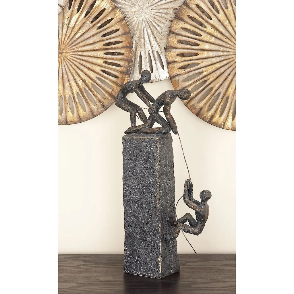 Best Sale β Grey Polystone Sculpture, Rock Climber 17" x 7" x 3" by Ivory and Iris π 7 Best Sale β Grey Polystone Sculpture, Rock Climber 17" x 7" x 3" by Ivory and Iris π - Image 7