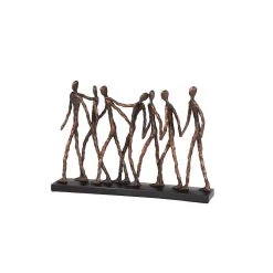 Budget β¨ Bronze Resin Modern Sculpture, Walking 11" x 15" x 3" by Ivory and Iris π§¨