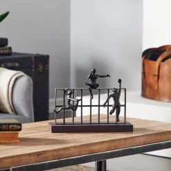 Brand new π Black Metal Contemporary Sculpture, Climbing 10" x 14" x 9" by Ivory and Iris π 11 Brand new π Black Metal Contemporary Sculpture, Climbing 10" x 14" x 9" by Ivory and Iris π -Cheap Ivory and Iris Store D492940S 6