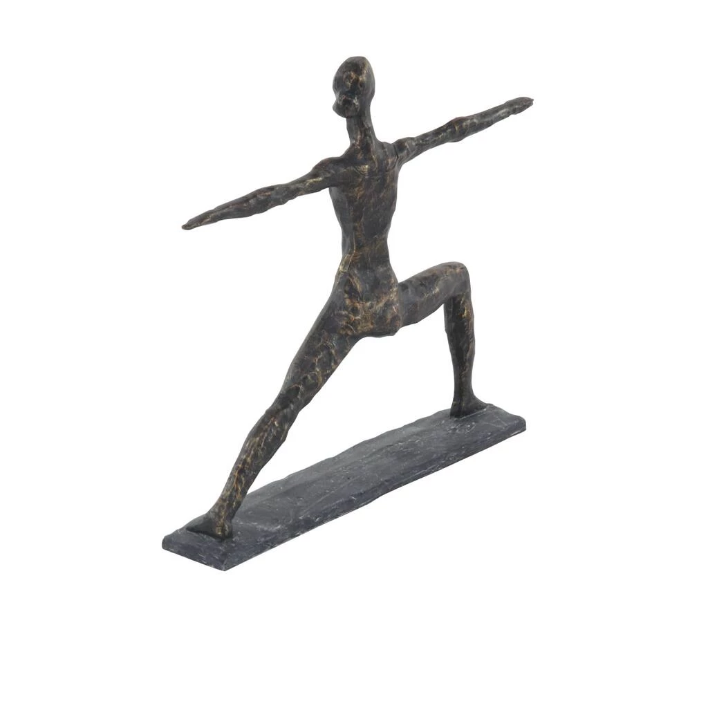Best Sale β€οΈ Brass Polystone Modern Sculpture, Yoga 12" x 14" x 3" by Ivory and Iris π 2 Best Sale β€οΈ Brass Polystone Modern Sculpture, Yoga 12" x 14" x 3" by Ivory and Iris π - Image 2