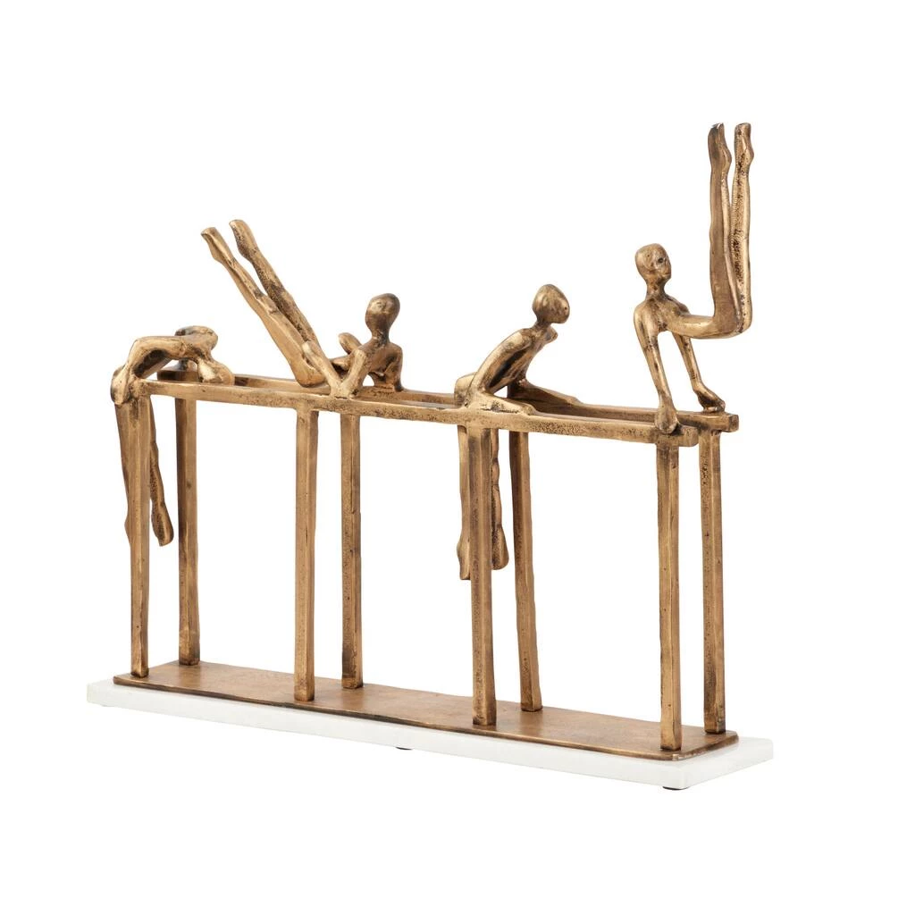 Best deal π₯ Gold Aluminum Modern Sculpture, Gymnastic 17" x 21" x 9" by Ivory and Iris π€© 3 Best deal π₯ Gold Aluminum Modern Sculpture, Gymnastic 17" x 21" x 9" by Ivory and Iris π€© - Image 3