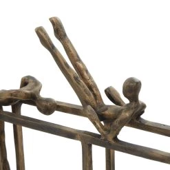 Best deal 🔥 Gold Aluminum Modern Sculpture, Gymnastic 17" x 21" x 9" by Ivory and Iris 🤩 -Cheap Ivory and Iris Store D492944S 6