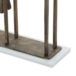 Best deal 🔥 Gold Aluminum Modern Sculpture, Gymnastic 17" x 21" x 9" by Ivory and Iris 🤩 -Cheap Ivory and Iris Store D492944S 7