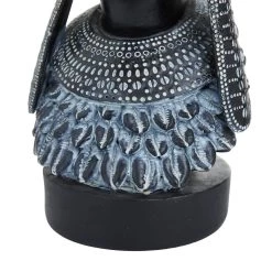 Best Sale 😀 Set of 2 Black Polystone Eclectic Sculptures, 11" x 5" x 8" by Ivory and Iris 😀 -Cheap Ivory and Iris Store D492945S 3