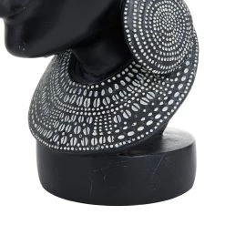 Best Sale 😀 Set of 2 Black Polystone Eclectic Sculptures, 11" x 5" x 8" by Ivory and Iris 😀 -Cheap Ivory and Iris Store D492945S 5