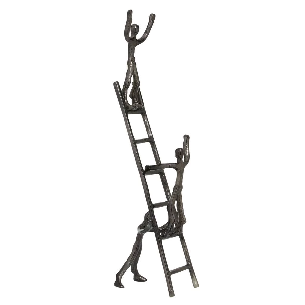 Best Sale π Grey Aluminum Contemporary Sculpture, Ladder 24" x 5" x 7" by Ivory and Iris π₯ 1 Best Sale π Grey Aluminum Contemporary Sculpture, Ladder 24" x 5" x 7" by Ivory and Iris π₯