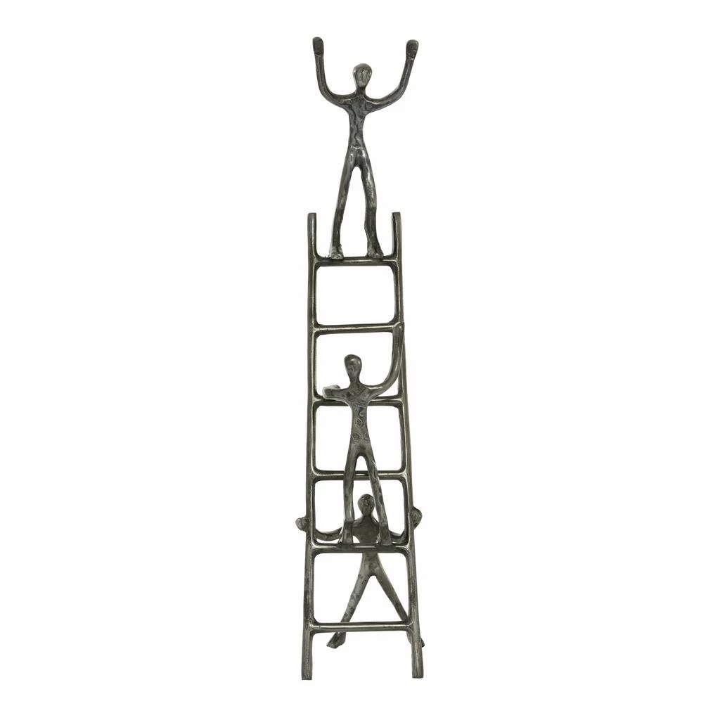 Best Sale π Grey Aluminum Contemporary Sculpture, Ladder 24" x 5" x 7" by Ivory and Iris π₯ 2 Best Sale π Grey Aluminum Contemporary Sculpture, Ladder 24" x 5" x 7" by Ivory and Iris π₯ - Image 2
