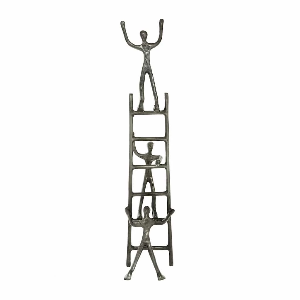 Best Sale π Grey Aluminum Contemporary Sculpture, Ladder 24" x 5" x 7" by Ivory and Iris π₯ 6 Best Sale π Grey Aluminum Contemporary Sculpture, Ladder 24" x 5" x 7" by Ivory and Iris π₯ - Image 6