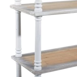 Best deal 🧨 Brown Wood Farmhouse Shelving Unit, 64 " x 47 " x 15 " by Ivory and Iris 😍 -Cheap Ivory and Iris Store D493174S 5