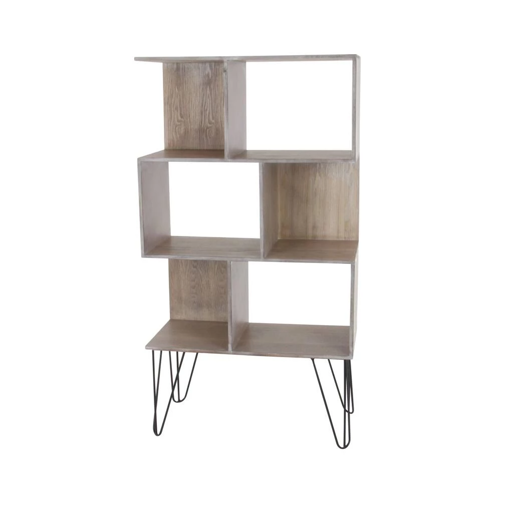 Best Sale π Brown Wood Modern Shelving Unit, 47 " x 26 " x 12 " by Ivory and Iris π₯° 2 Best Sale π Brown Wood Modern Shelving Unit, 47 " x 26 " x 12 " by Ivory and Iris π₯° - Image 2