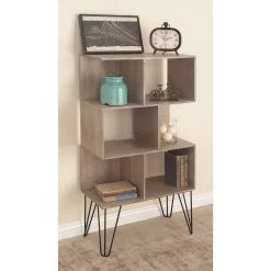 Best Sale π Brown Wood Modern Shelving Unit, 47 " x 26 " x 12 " by Ivory and Iris π₯° 11 Best Sale π Brown Wood Modern Shelving Unit, 47 " x 26 " x 12 " by Ivory and Iris π₯° -Cheap Ivory and Iris Store D493177S 6