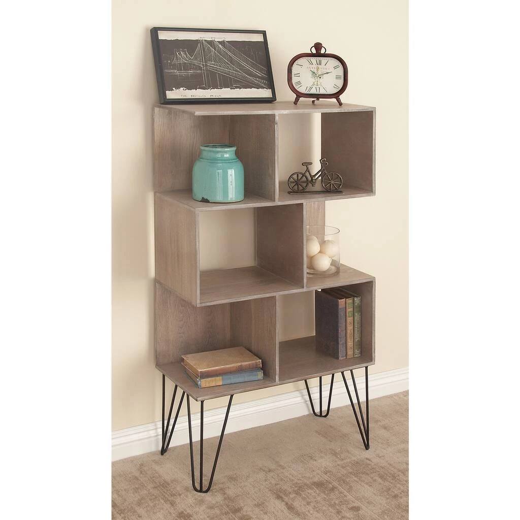 Best Sale π Brown Wood Modern Shelving Unit, 47 " x 26 " x 12 " by Ivory and Iris π₯° 6 Best Sale π Brown Wood Modern Shelving Unit, 47 " x 26 " x 12 " by Ivory and Iris π₯° - Image 6