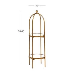 Best Sale 🤩 Gold Metal Glam Standing Mirror Shelves, 46" x 16" x 18" by Ivory and Iris 🤩 12 Best Sale 🤩 Gold Metal Glam Standing Mirror Shelves, 46" x 16" x 18" by Ivory and Iris 🤩 -Cheap Ivory and Iris Store D493182S 6