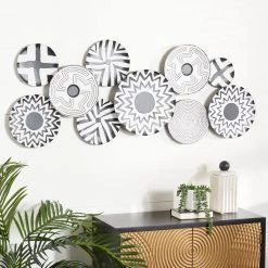 Budget π 50" Contemporary Abstract Metal Wall Décor by Ivory and Iris β 11 Budget π 50" Contemporary Abstract Metal Wall Décor by Ivory and Iris β -Cheap Ivory and Iris Store D493564S 7