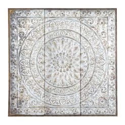 Best deal π 36" Gray Metal Rustic Floral Wall Décor by Ivory and Iris βοΈ