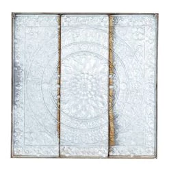 Best deal 🎉 36" Gray Metal Rustic Floral Wall Décor by Ivory and Iris ✔️ -Cheap Ivory and Iris Store D493565S 6