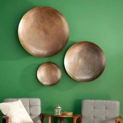 Cheapest 🔥 Bronze Metal Rustic Abstract Wall Décor Set by Ivory and Iris 🛒 -Cheap Ivory and Iris Store D493567S 7