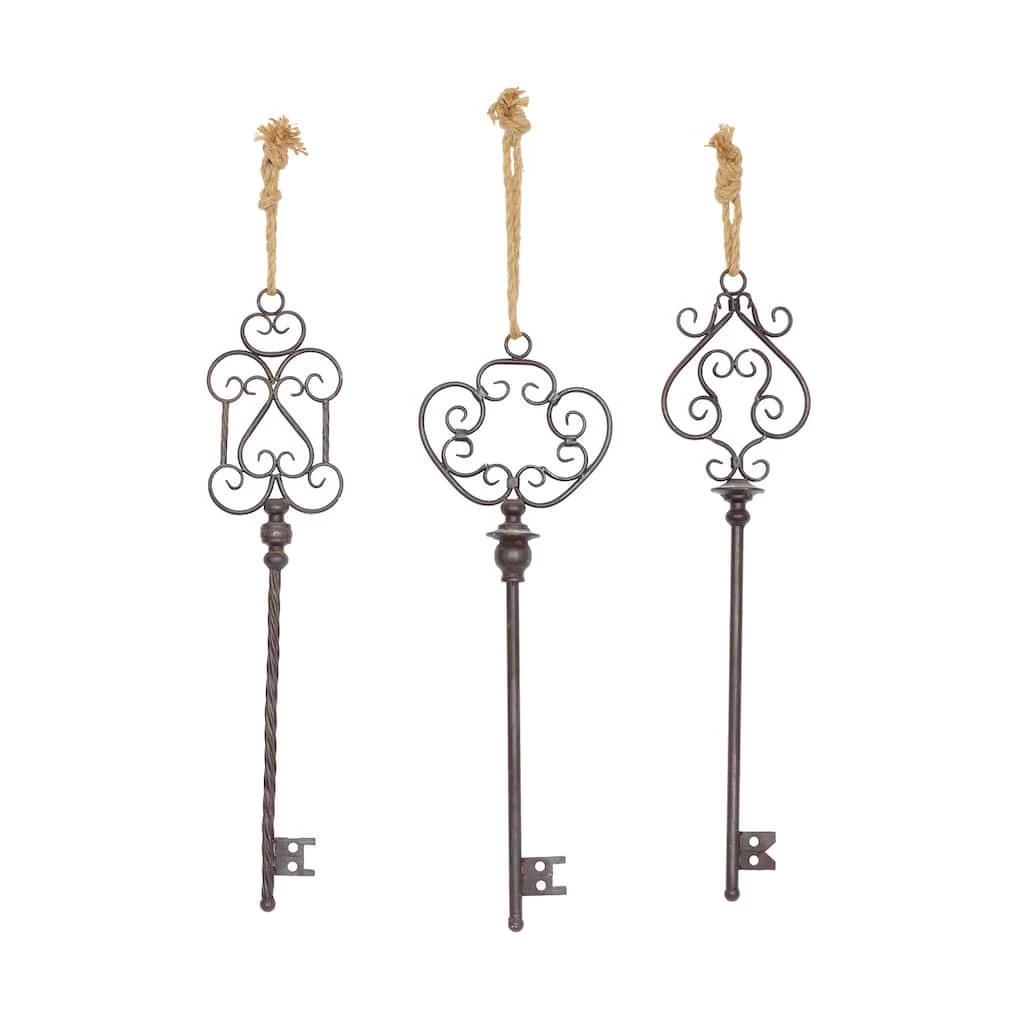 Discount π 31" Black Metal Skeleton Key Industrial Wall Décor Set by Ivory and Iris 𧨠1 Discount π 31" Black Metal Skeleton Key Industrial Wall Décor Set by Ivory and Iris π§¨