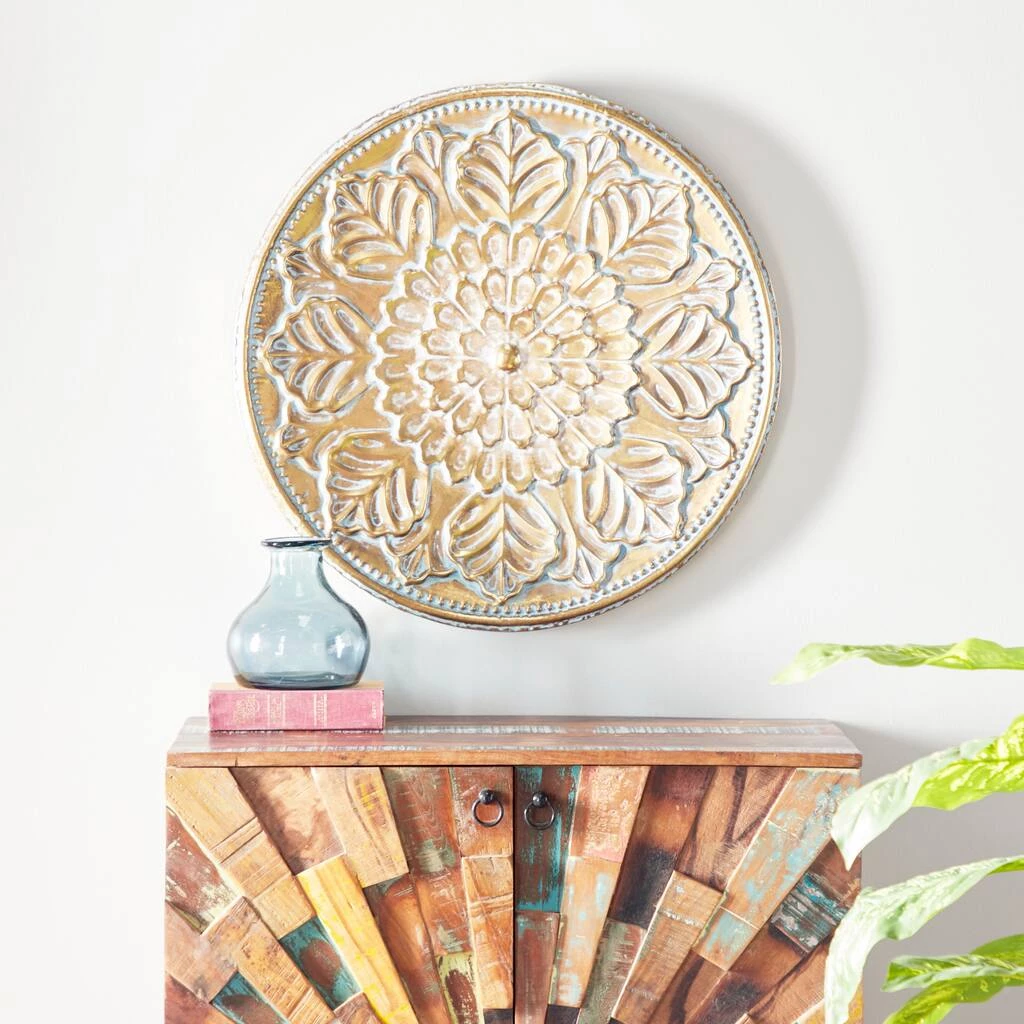 Flash Sale 𧨠30" Gold Eclectic Ornamental Metal Wall Décor by Ivory and Iris π 8 Flash Sale 𧨠30" Gold Eclectic Ornamental Metal Wall Décor by Ivory and Iris π - Image 8