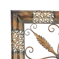 Budget 🌟 45" Brown Metal Rustic Wall Décor by Ivory and Iris 🔥 -Cheap Ivory and Iris Store D493576S 4