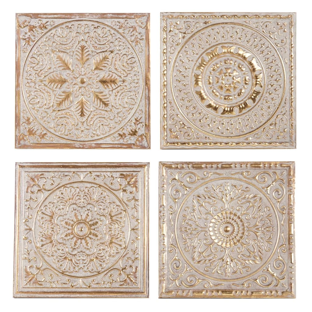 Deals π 17" Gold Metal Eclectic Wall Décor Set by Ivory and Iris π 1 Deals π 17" Gold Metal Eclectic Wall Décor Set by Ivory and Iris π