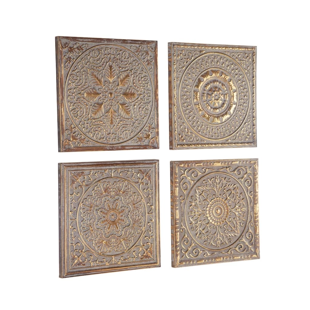 Deals π 17" Gold Metal Eclectic Wall Décor Set by Ivory and Iris π 2 Deals π 17" Gold Metal Eclectic Wall Décor Set by Ivory and Iris π - Image 2