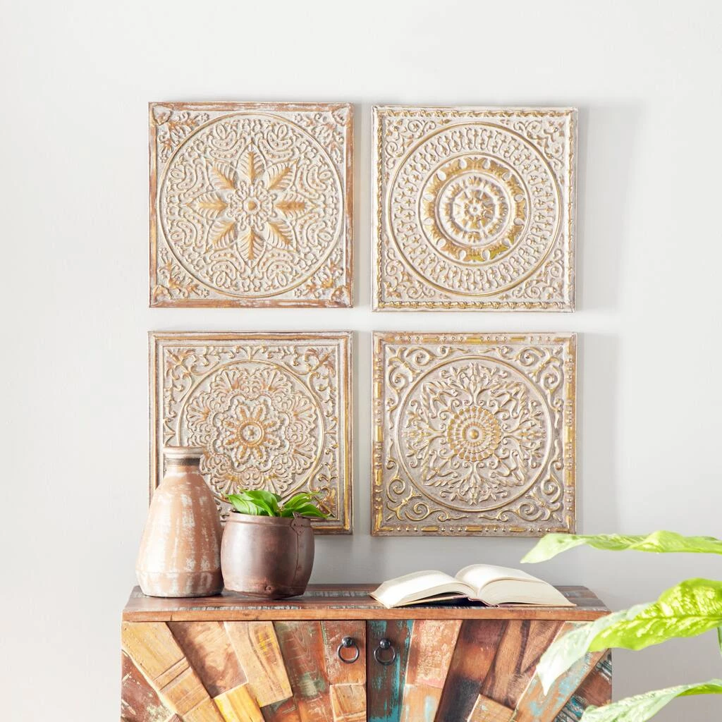 Deals π 17" Gold Metal Eclectic Wall Décor Set by Ivory and Iris π 6 Deals π 17" Gold Metal Eclectic Wall Décor Set by Ivory and Iris π - Image 6