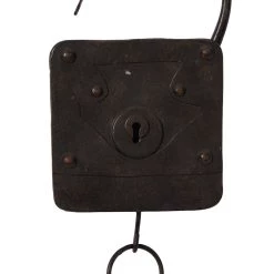 Wholesale 👏 16" Black Metal Industrial Lock Wall Décor Set by Ivory and Iris 🛒 -Cheap Ivory and Iris Store D493583S 3