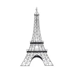 Wholesale ⌛ 32" Black Metal Eiffel Tower Glam Wall Décor by Ivory and Iris 🎉