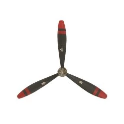 Buy 𧨠25" Black & Red Metal Industrial Propellor Wall Décor by Ivory and Iris π