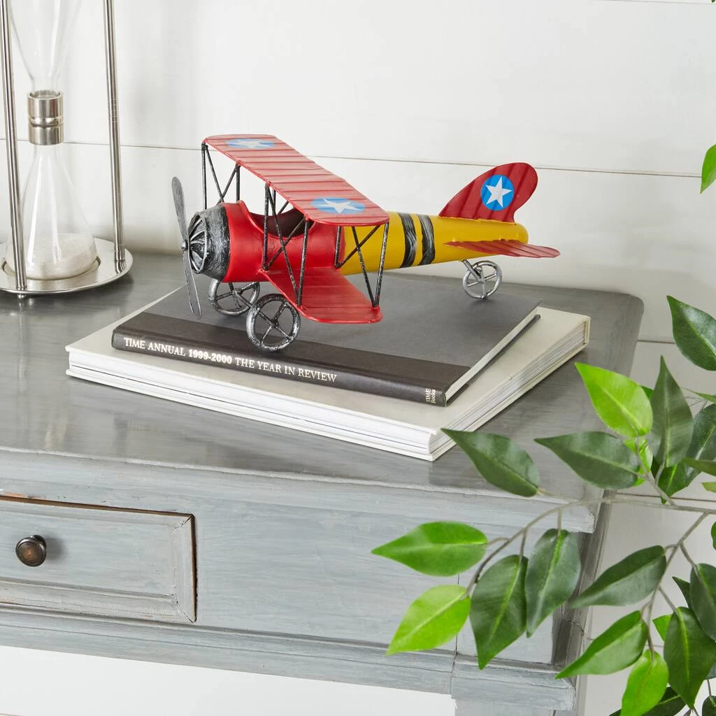 Discount 🛒 12" Red & Yellow Metal Plane Vintage Tabletop Décor by Ivory and Iris 🤩 10 Discount 🛒 12" Red & Yellow Metal Plane Vintage Tabletop Décor by Ivory and Iris 🤩 - Image 10