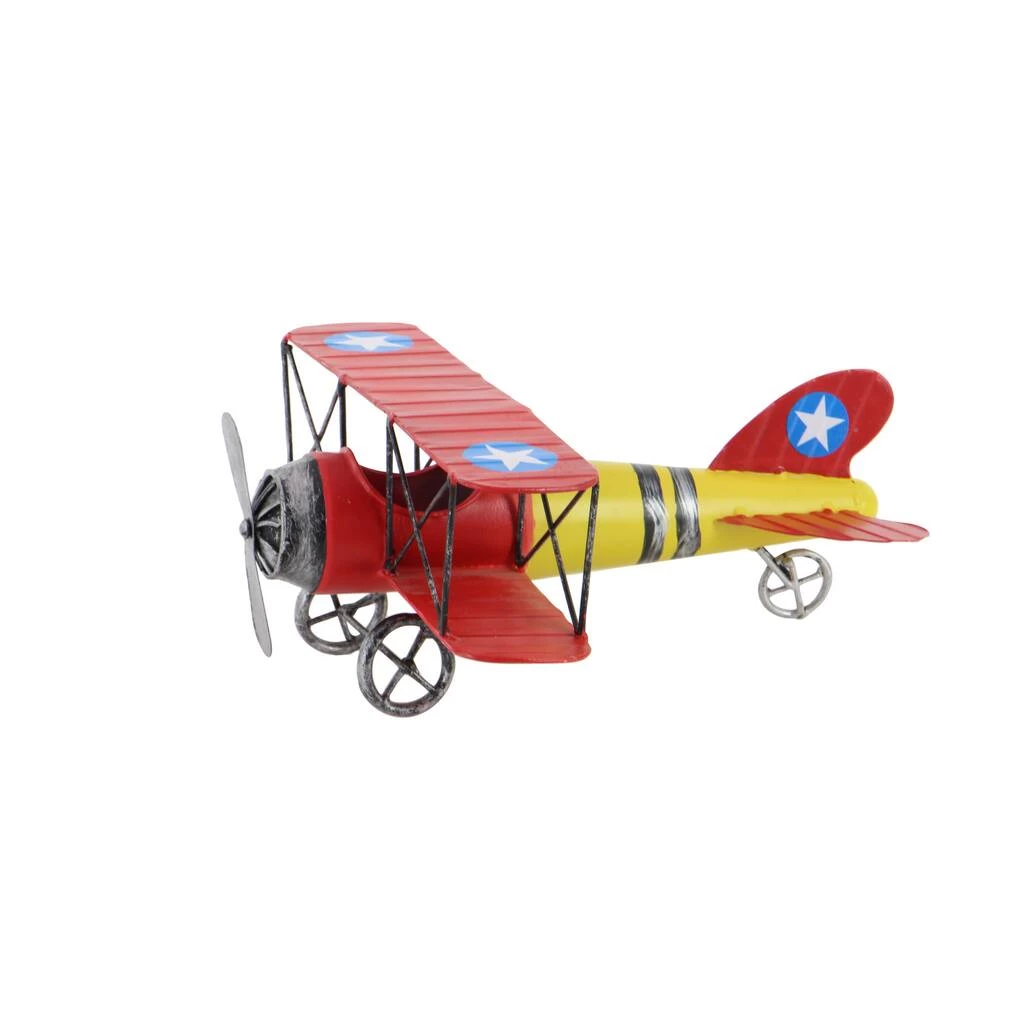 Discount 🛒 12" Red & Yellow Metal Plane Vintage Tabletop Décor by Ivory and Iris 🤩 3 Discount 🛒 12" Red & Yellow Metal Plane Vintage Tabletop Décor by Ivory and Iris 🤩 - Image 3