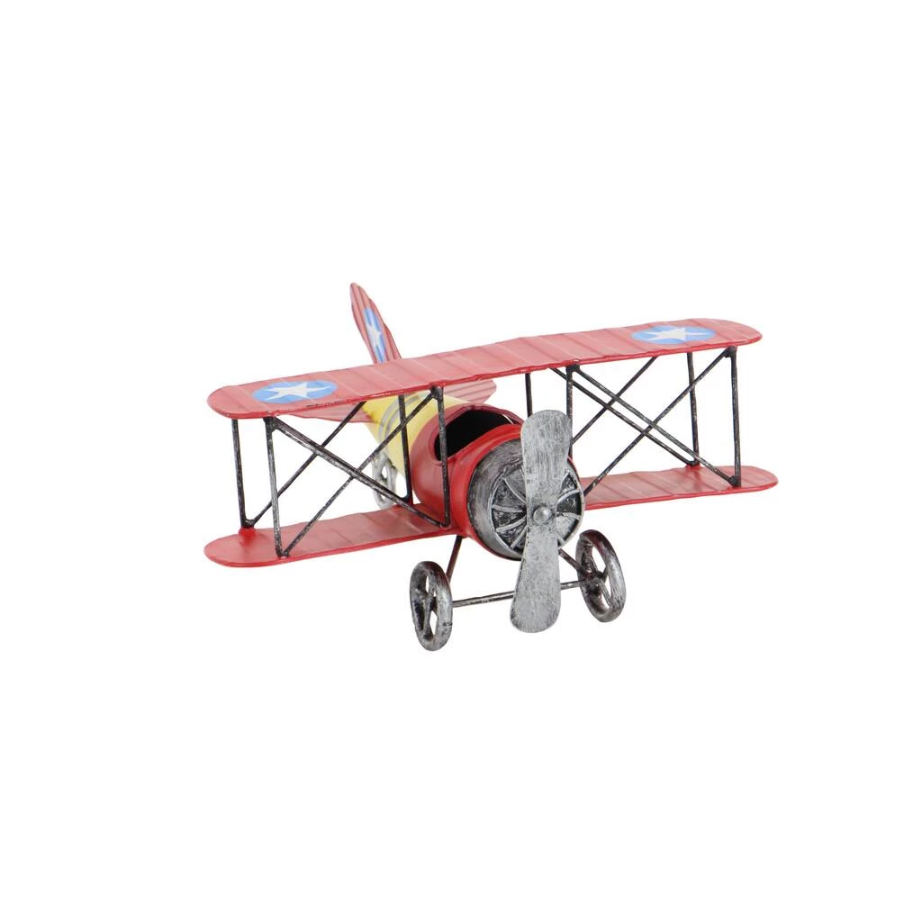 Discount 🛒 12" Red & Yellow Metal Plane Vintage Tabletop Décor by Ivory and Iris 🤩 5 Discount 🛒 12" Red & Yellow Metal Plane Vintage Tabletop Décor by Ivory and Iris 🤩 - Image 5