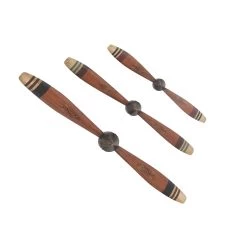 Cheap Ivory and Iris Store 20 Promo π Red Metal Propeller Industrial Wall Décor Set by Ivory and Iris π