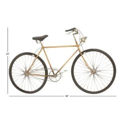 Promo 🥰 39" Black Iron Vintage Bicycle Wall Décor by Ivory and Iris ⌛ -Cheap Ivory and Iris Store D493647S 4