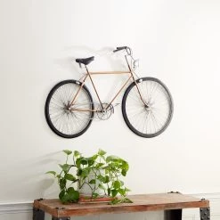Promo 🥰 39" Black Iron Vintage Bicycle Wall Décor by Ivory and Iris ⌛ -Cheap Ivory and Iris Store D493647S 5