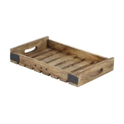 Top 10 ⭐ Brown Mango Wood Farmhouse Tray Set by Ivory and Iris ✔️ -Cheap Ivory and Iris Store D493649S 6